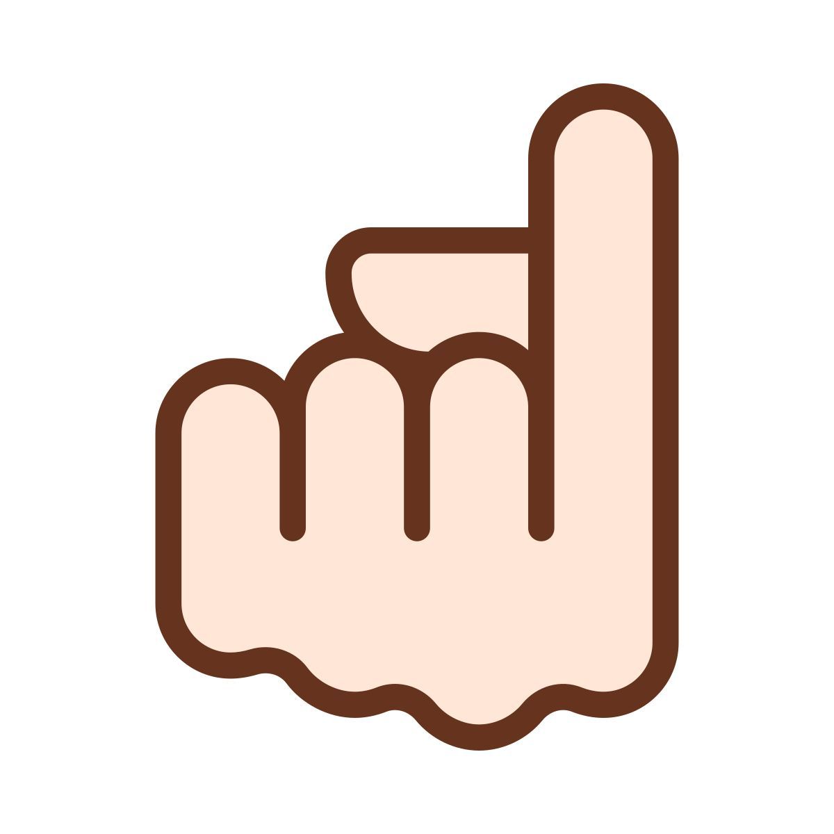 zeigefinger zeigt nach oben icon
