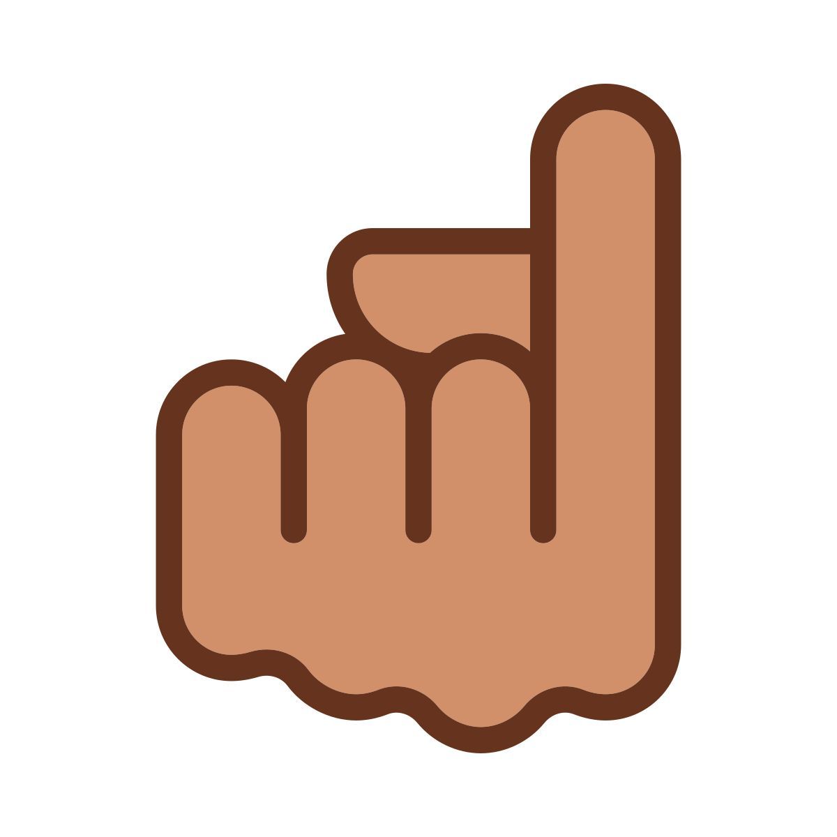 Dedo índice apuntando hacia arriba icon