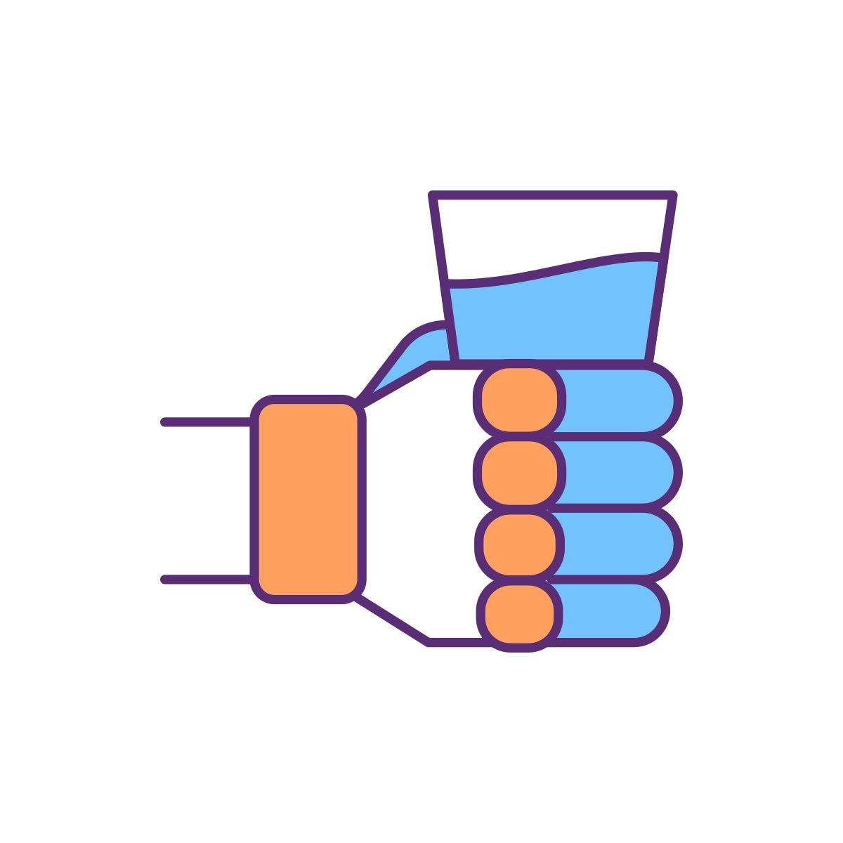 innovative prosthetic hand icon