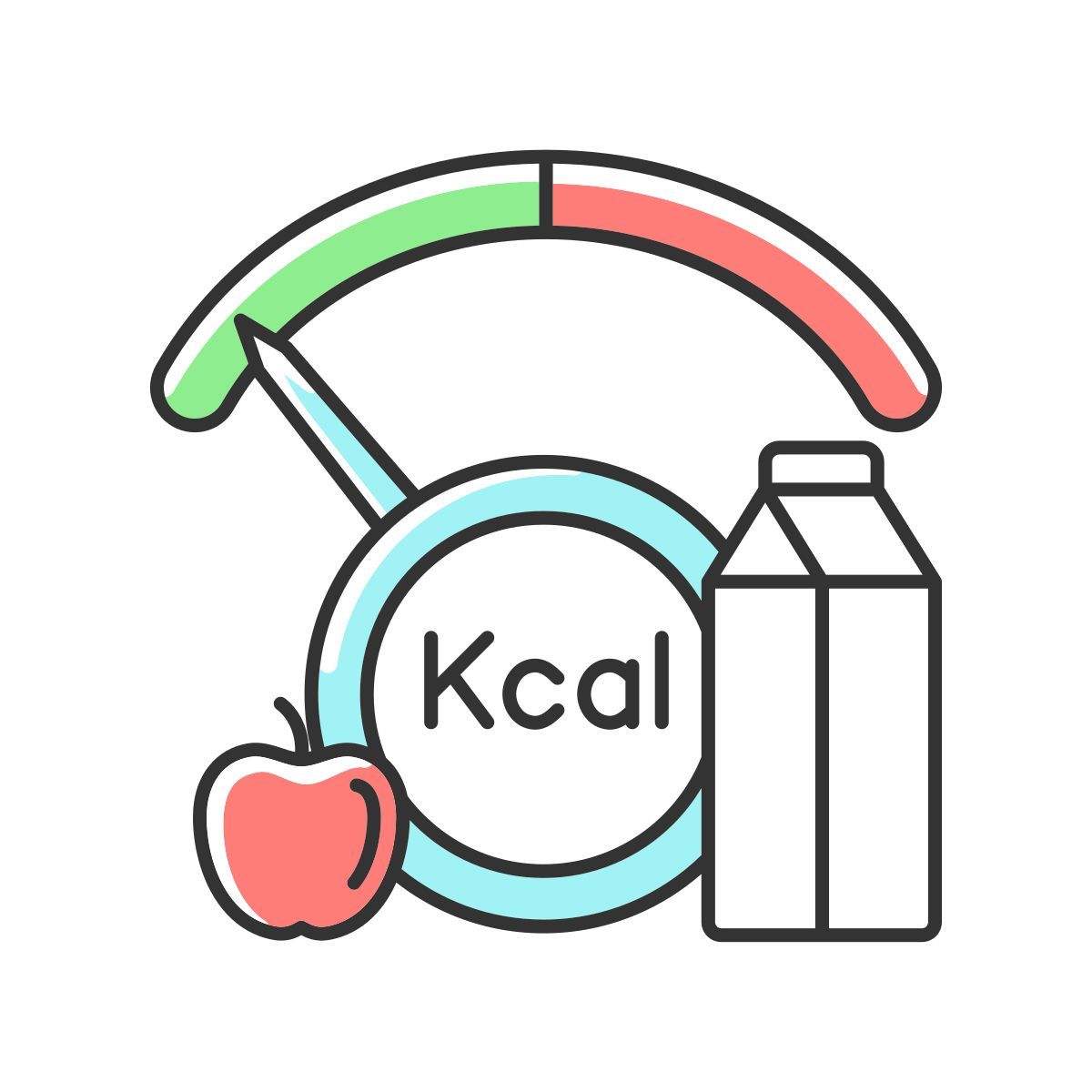 insufficient consumption of food icon