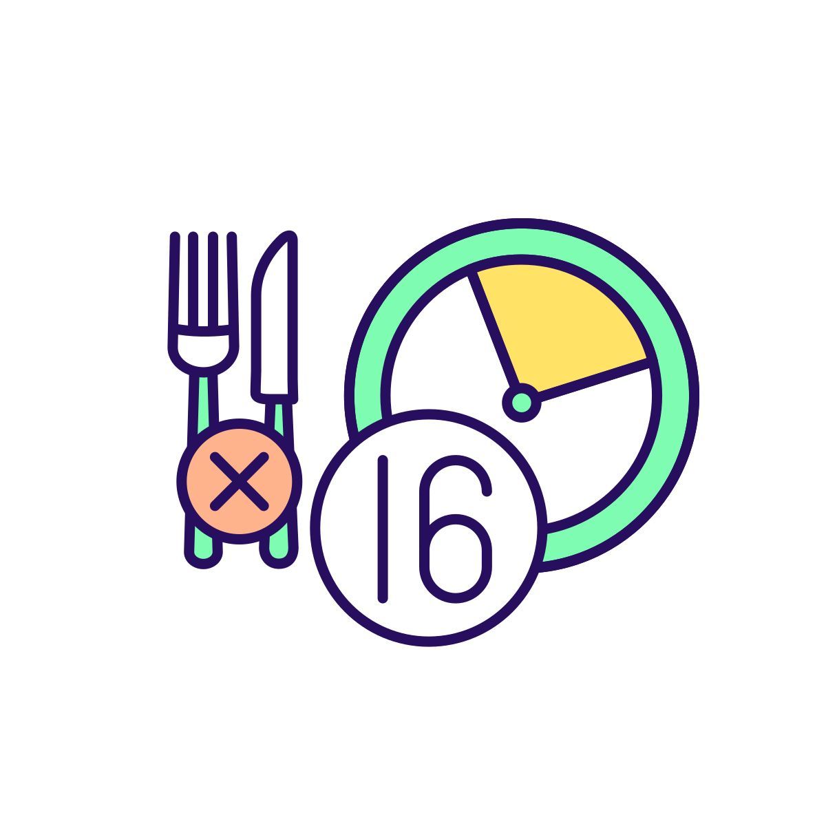 intermittent fasting strategy icon
