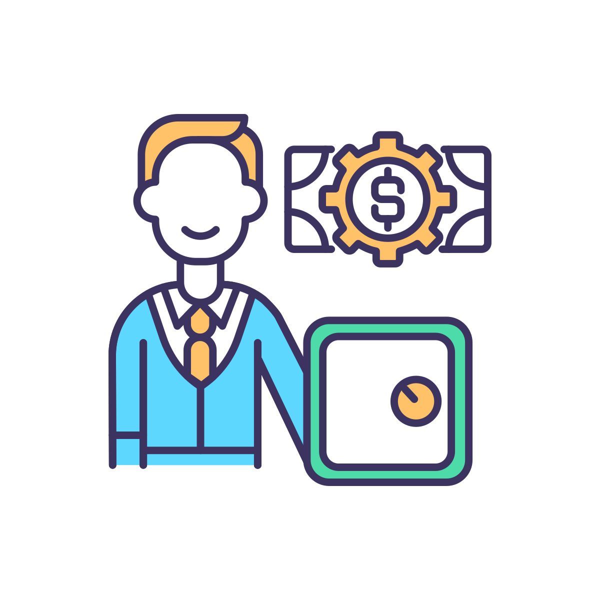 keeping money icon