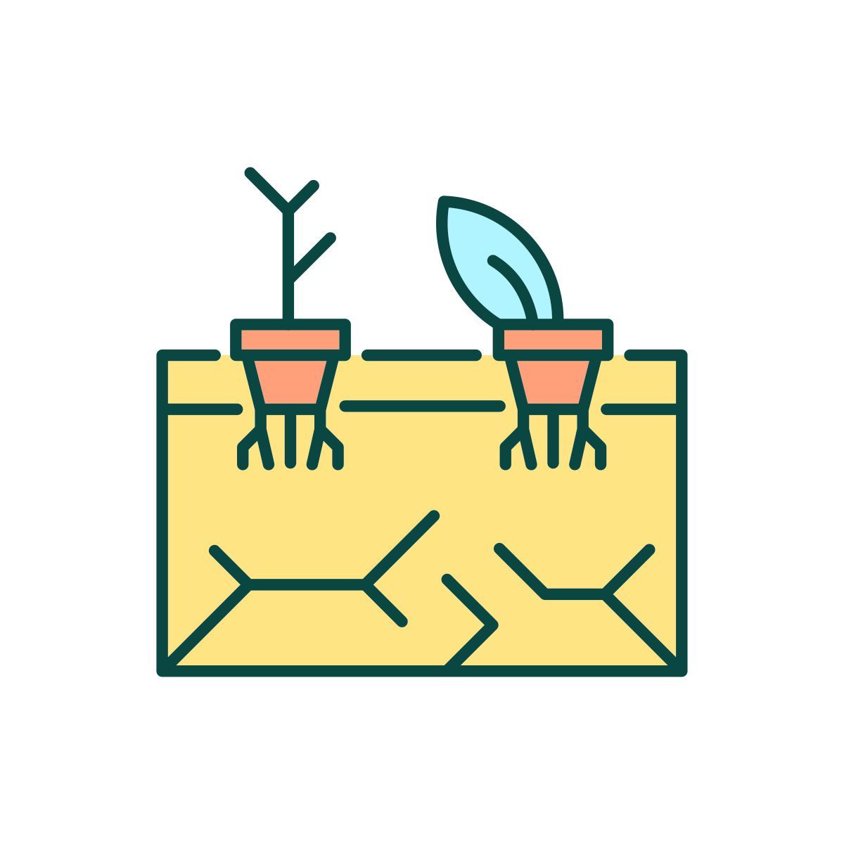 land degradation icon