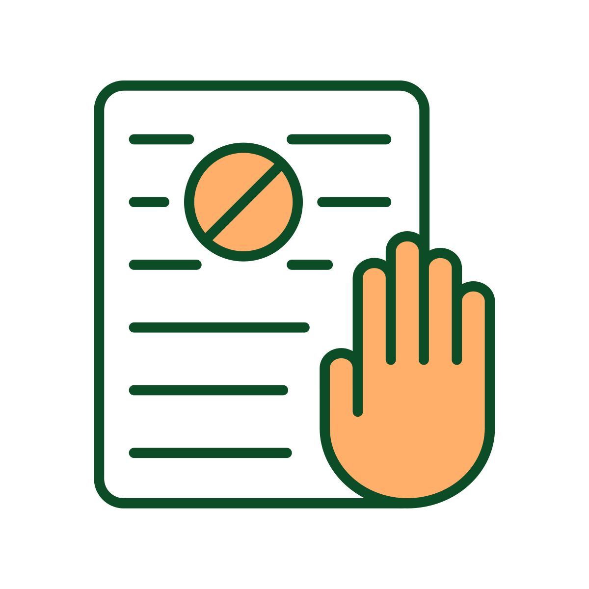 legal restriction icon