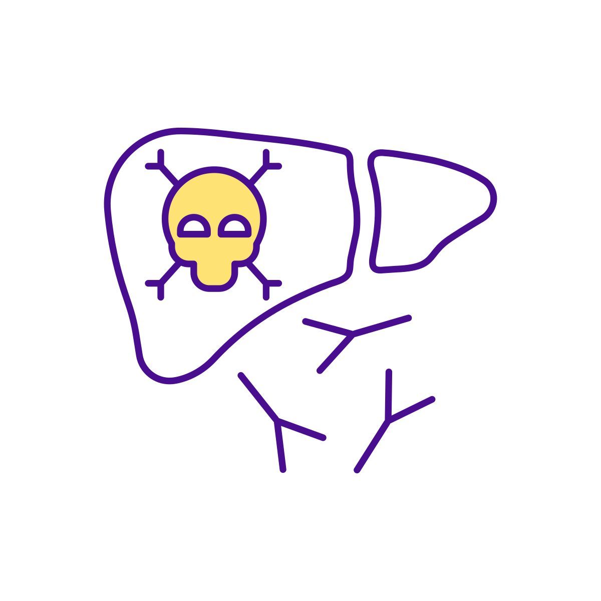 desarrollo del cáncer de hígado icon