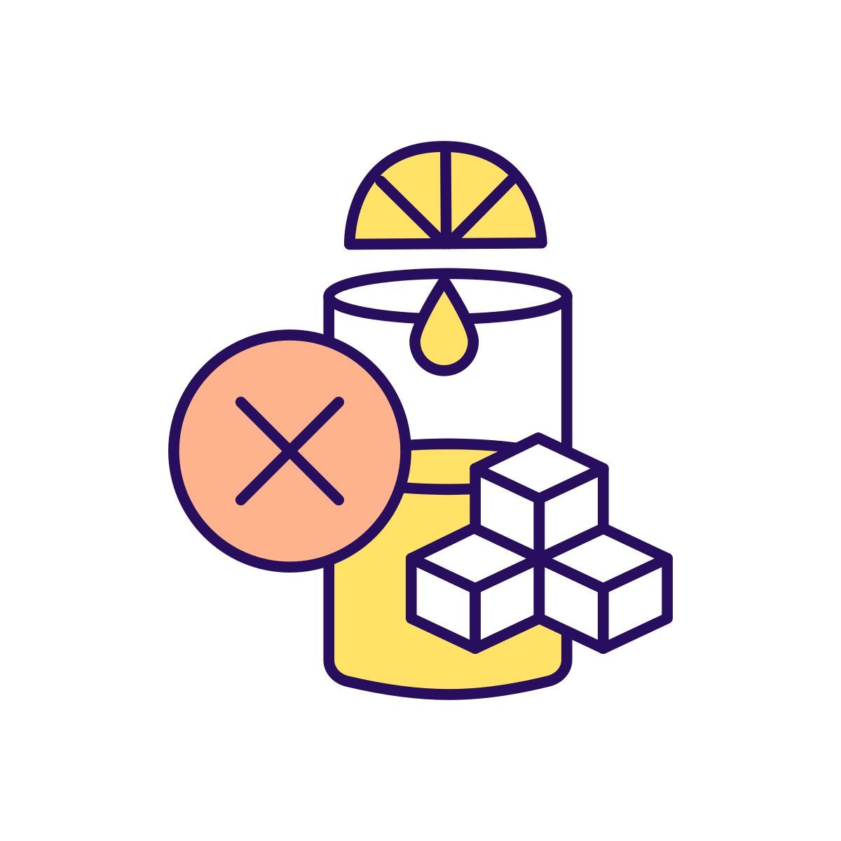 low calorie drinks icon
