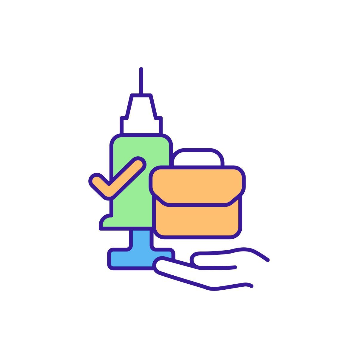 mandate vaccination icon