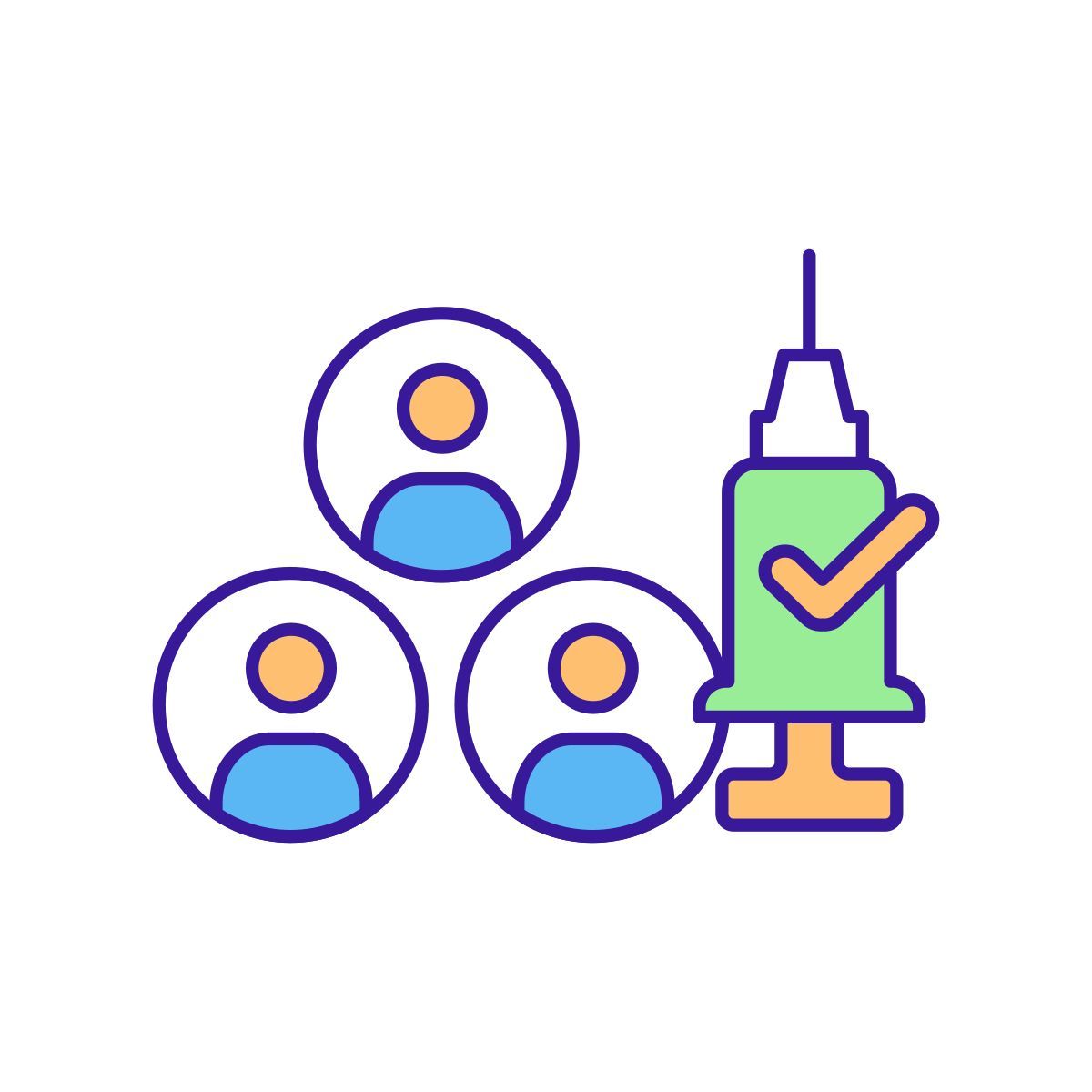 mass immunization icon