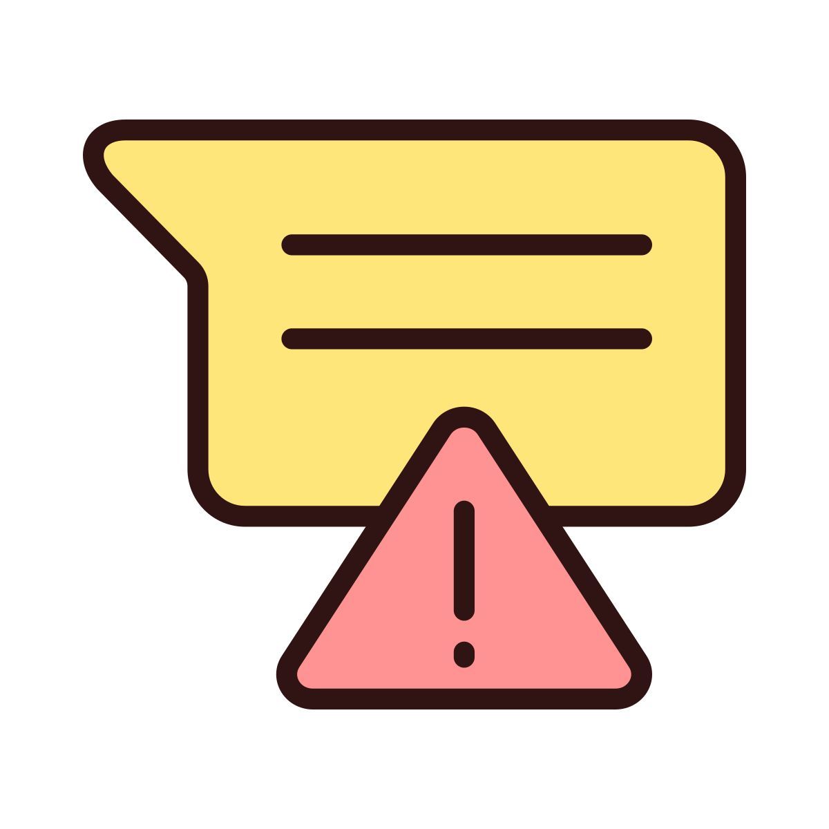 message is not sent icon