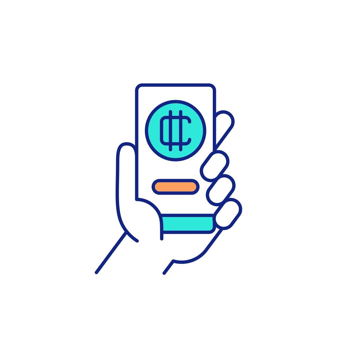 mobile application for crypto trading icon