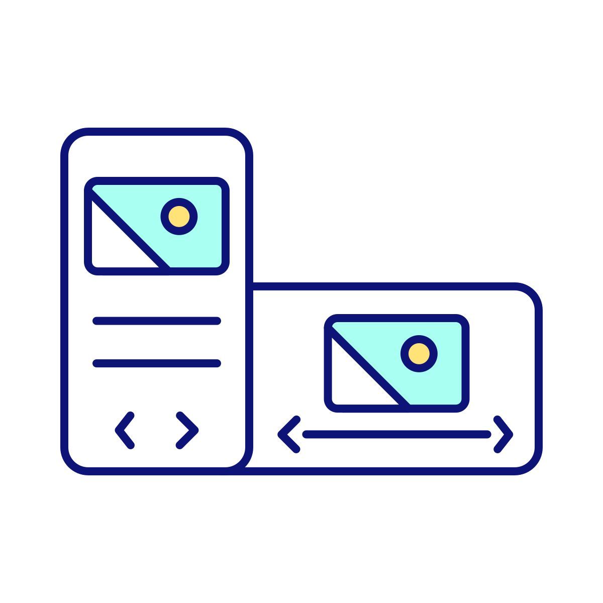 mobile website adaptability icon