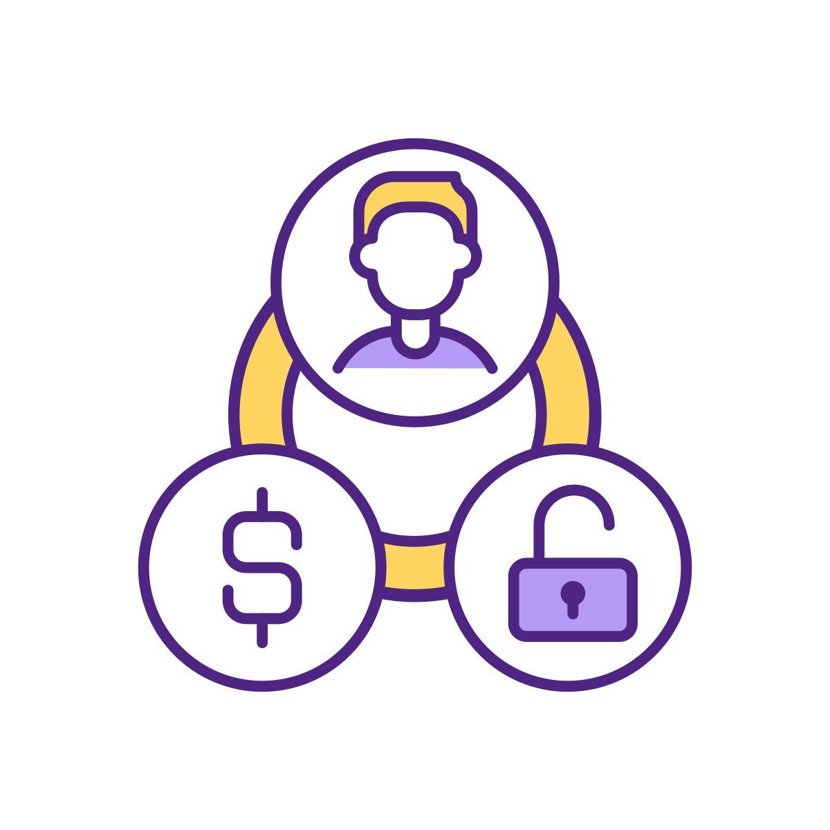 monthly payment to activate user account icon