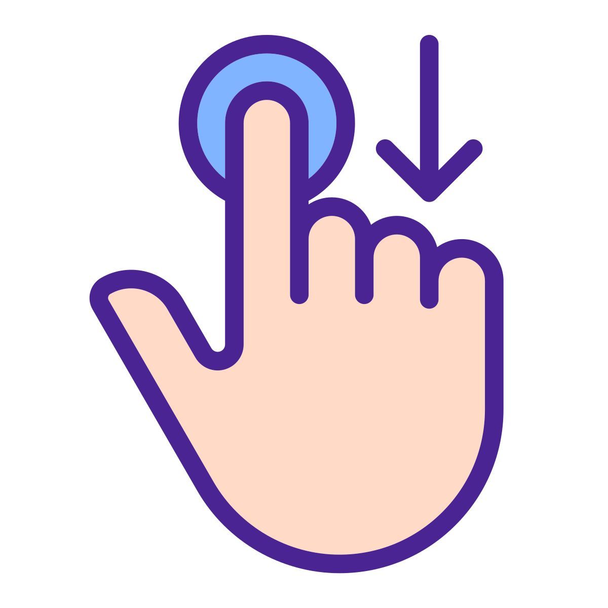 move downwards icon