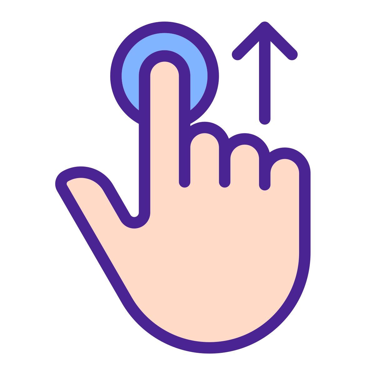 move upwards icon