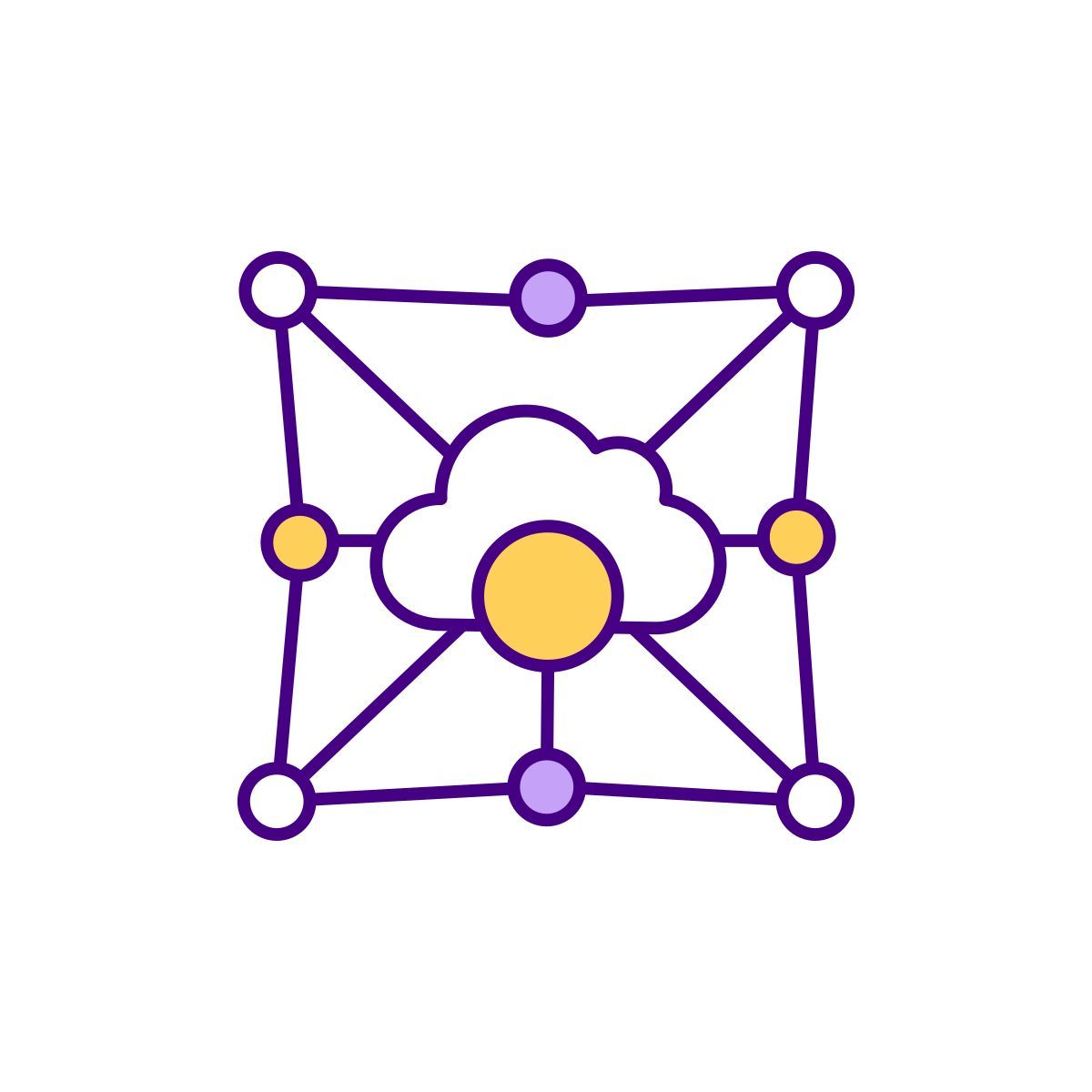 multitenant cloud environment icon