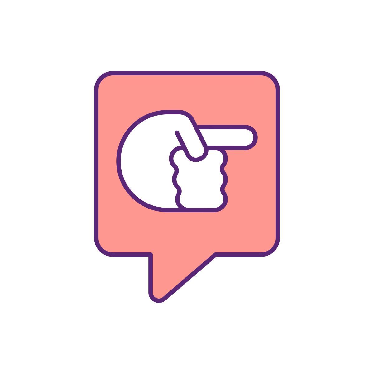 negative comment icon