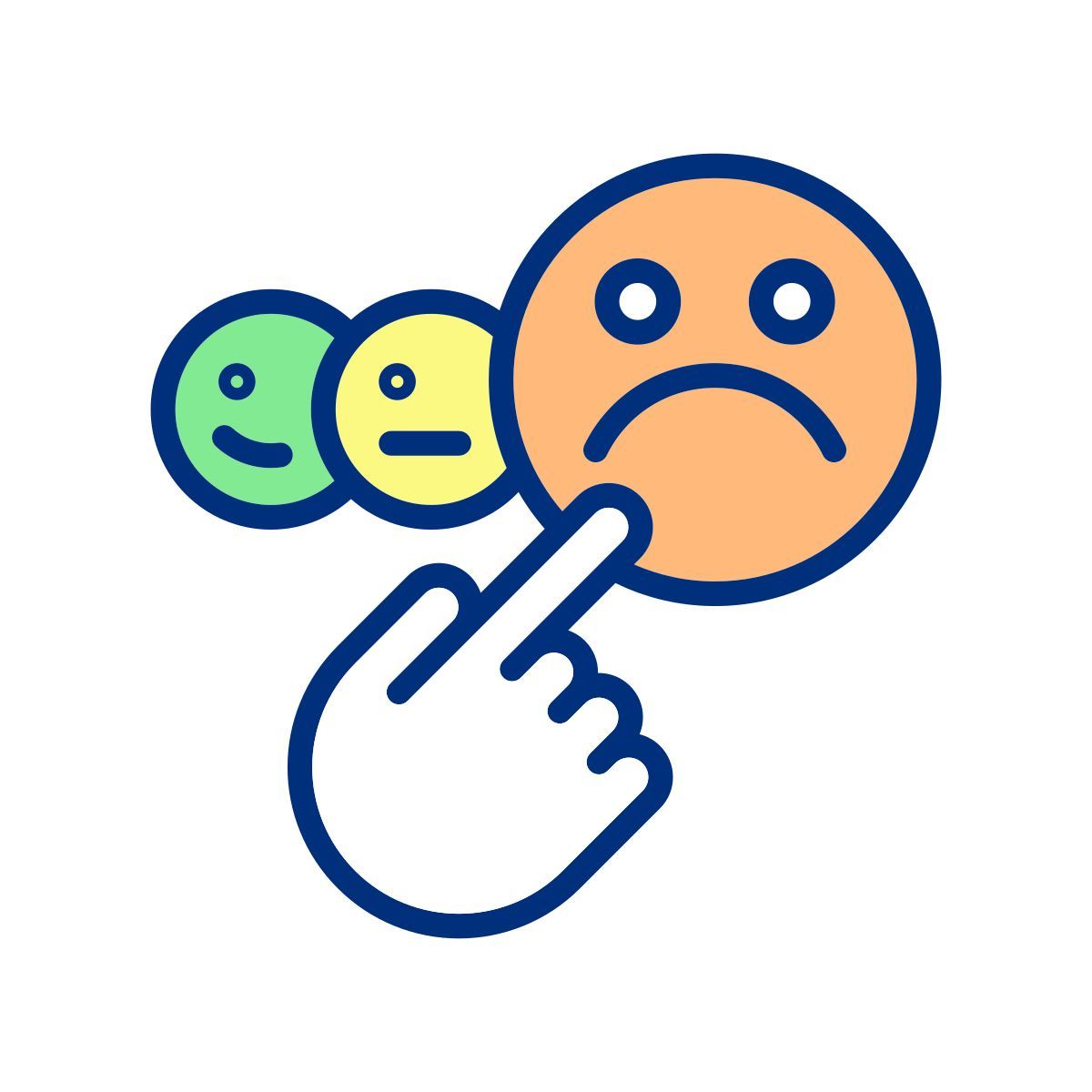 negative feedback icon