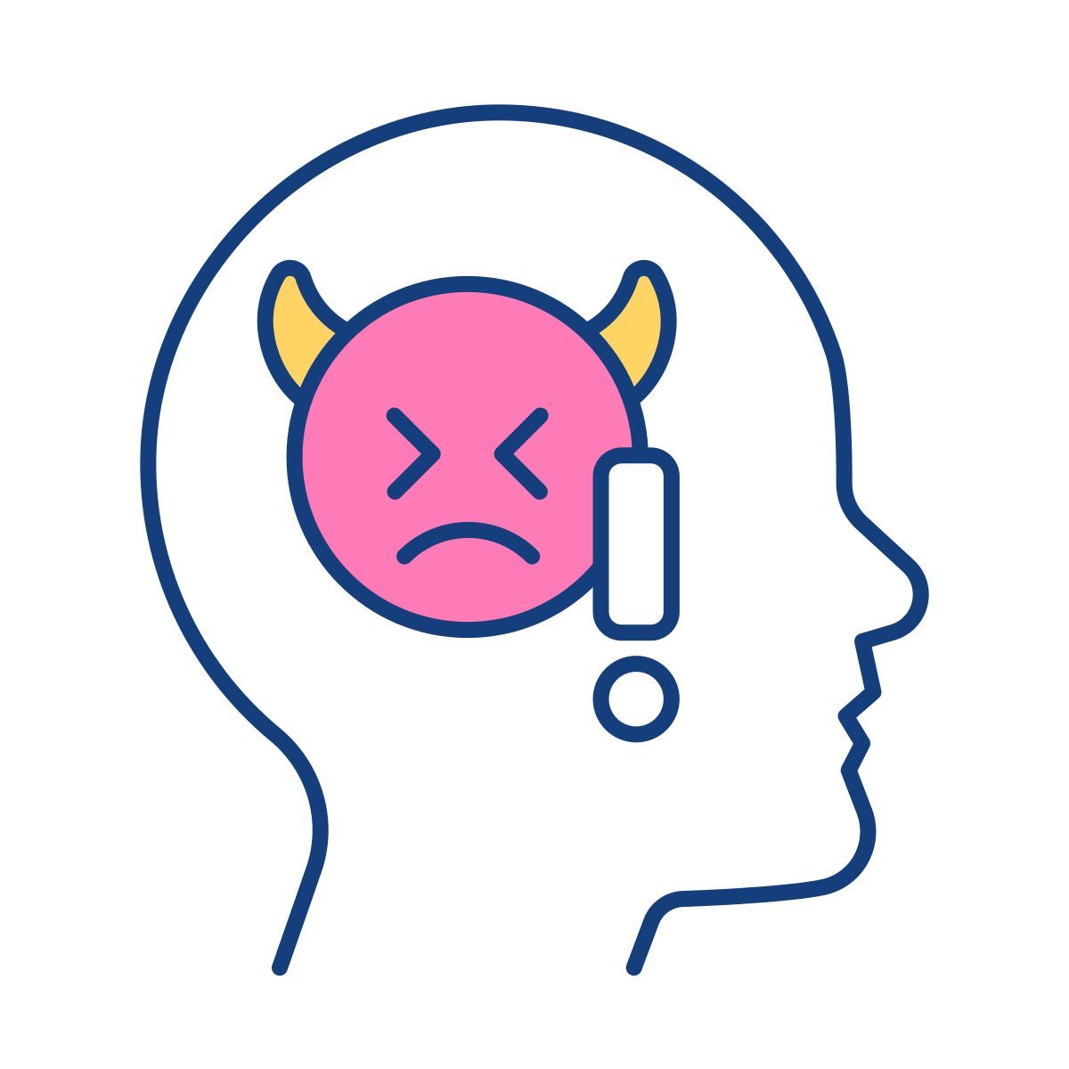 negative self talk icon