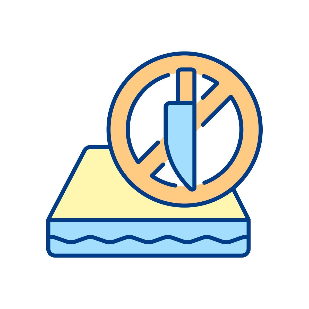 no cutting tools icon