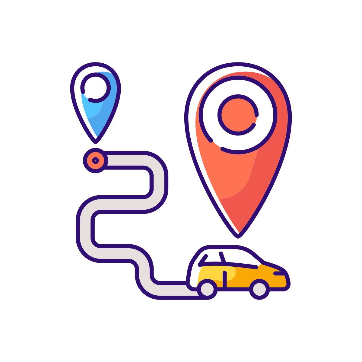 one way carsharing icon