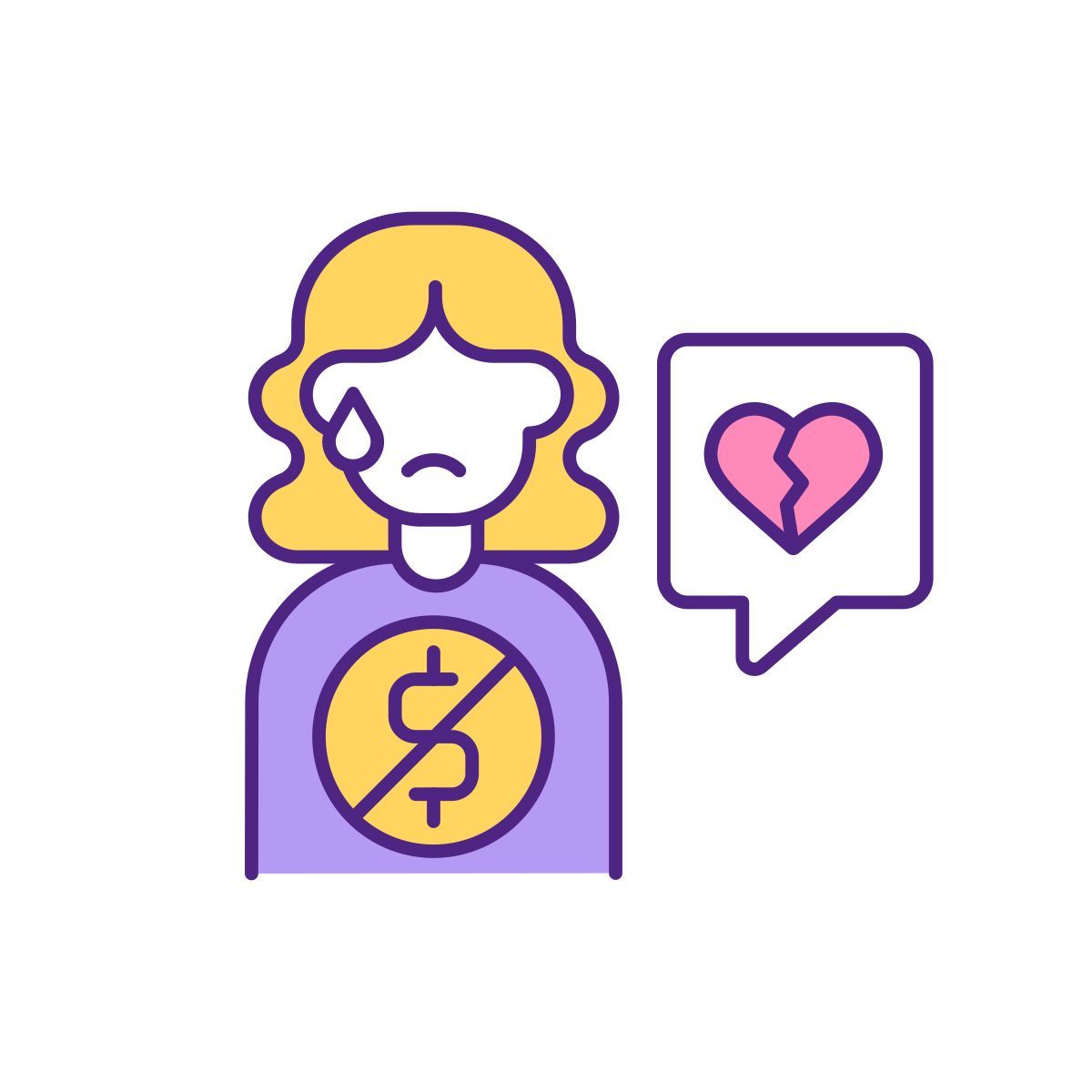 online scammers requesting money from dating app user icon
