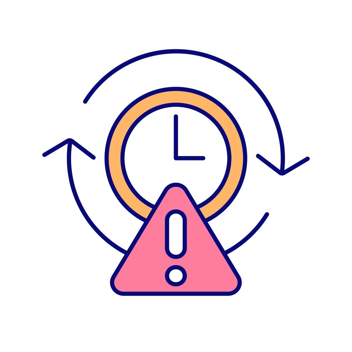 overwork danger icon