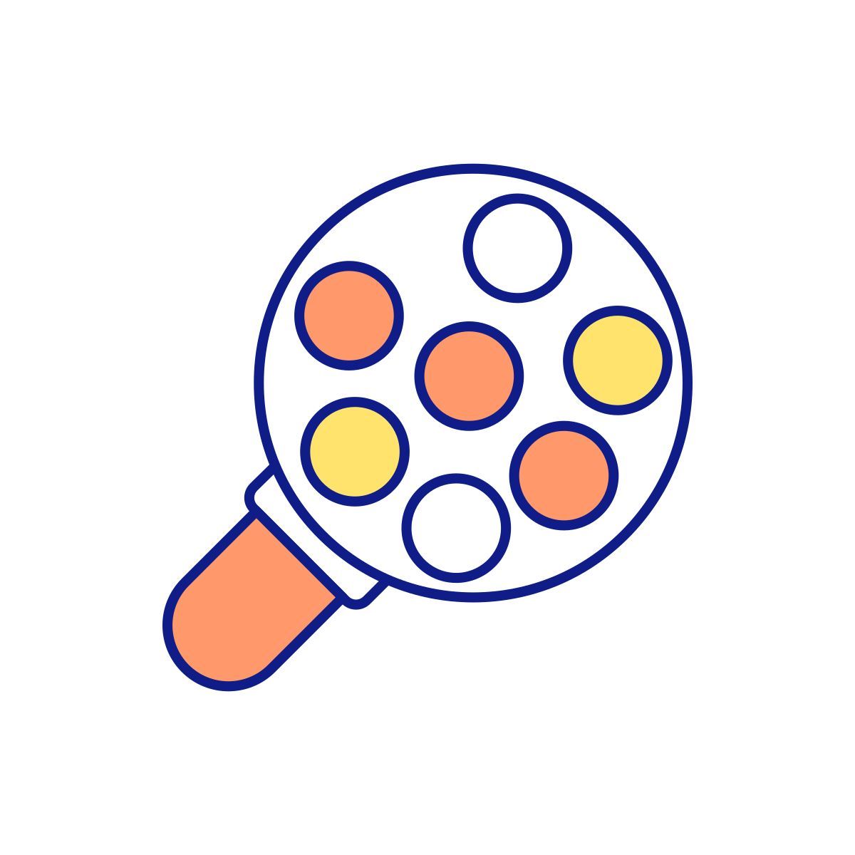 partikel unter der lupe icon