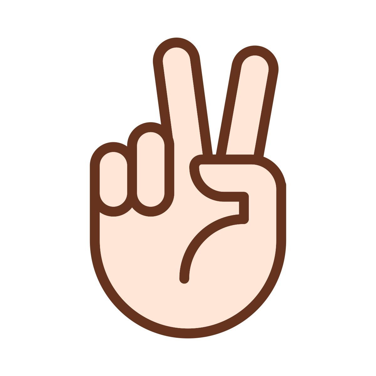 peace sign icon