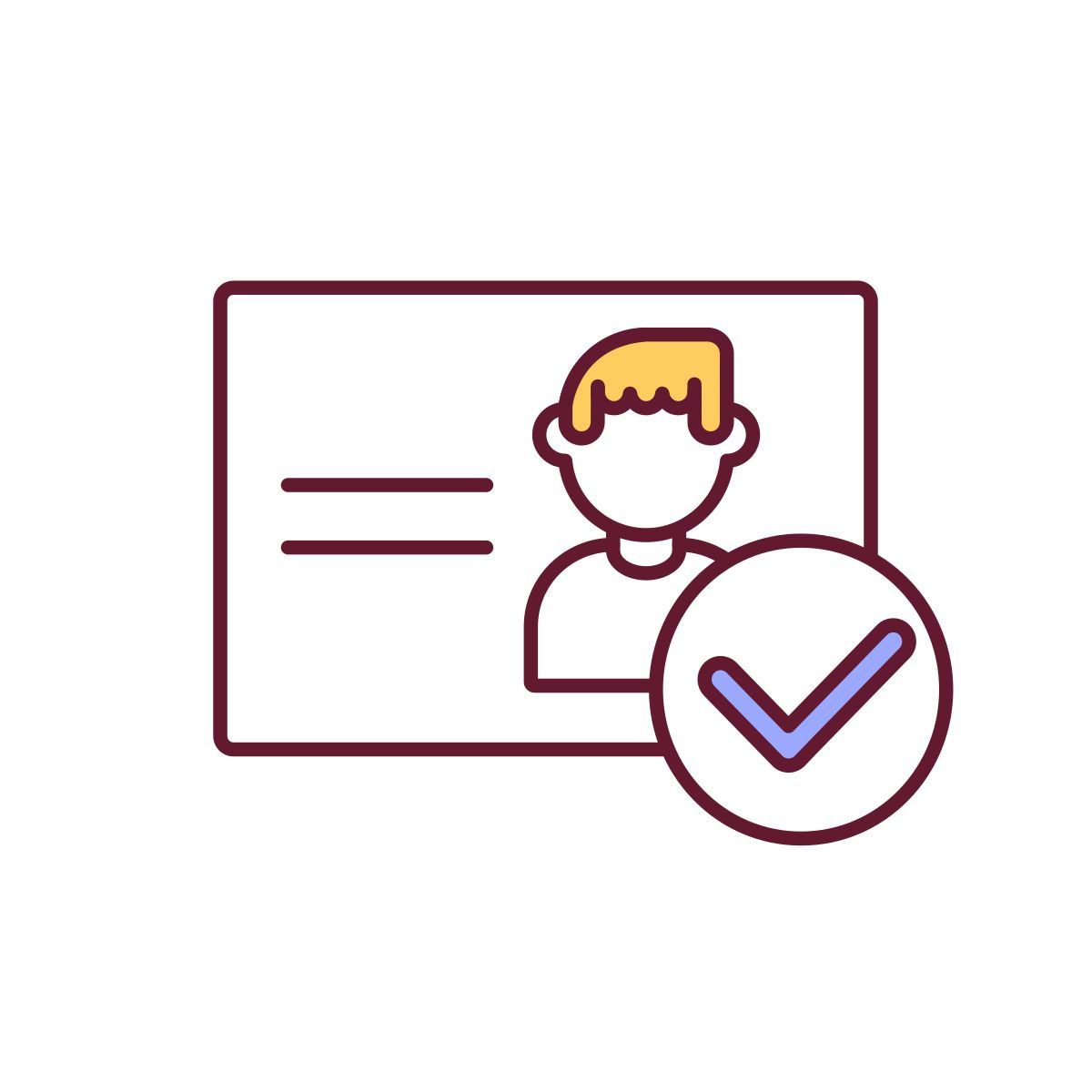 personal document check icon