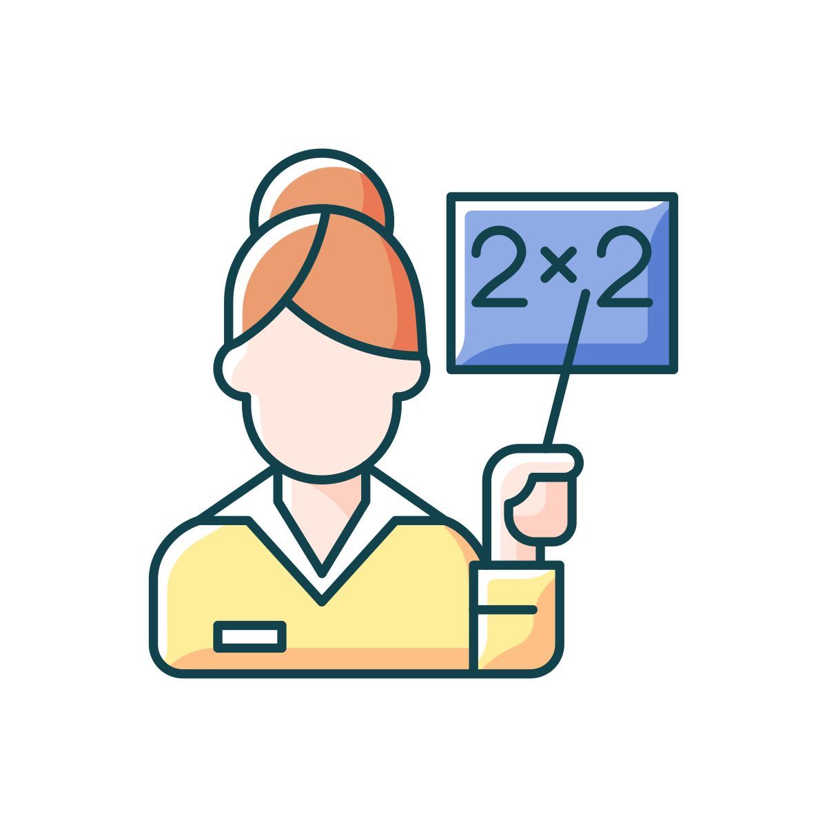 pink collar worker icon