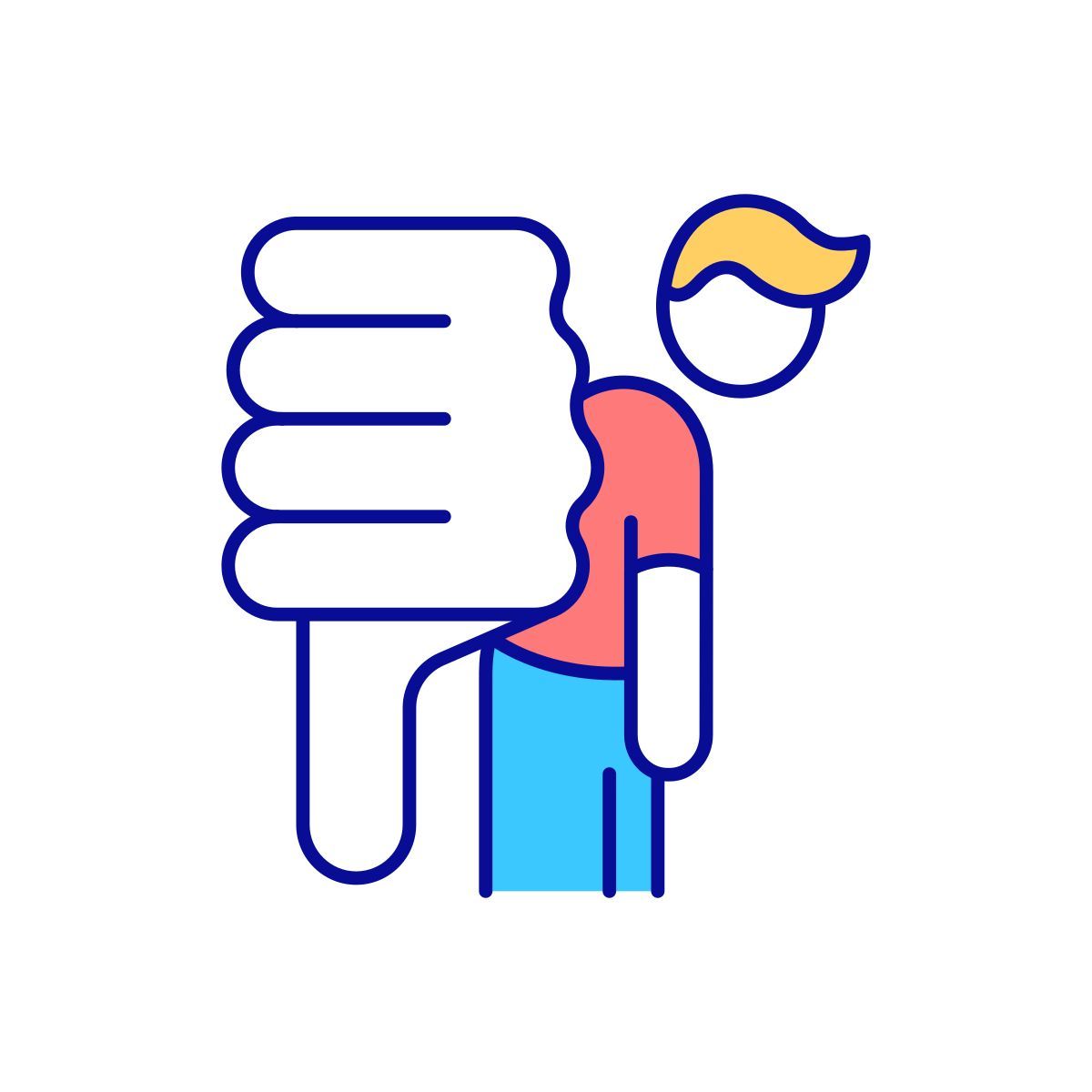 poor self esteem icon