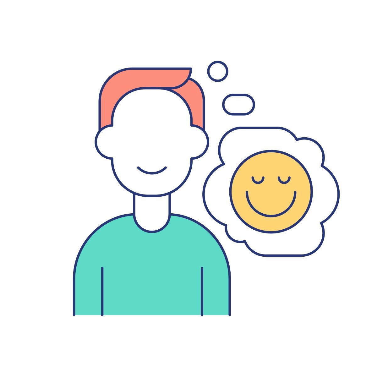 positive mental state icon