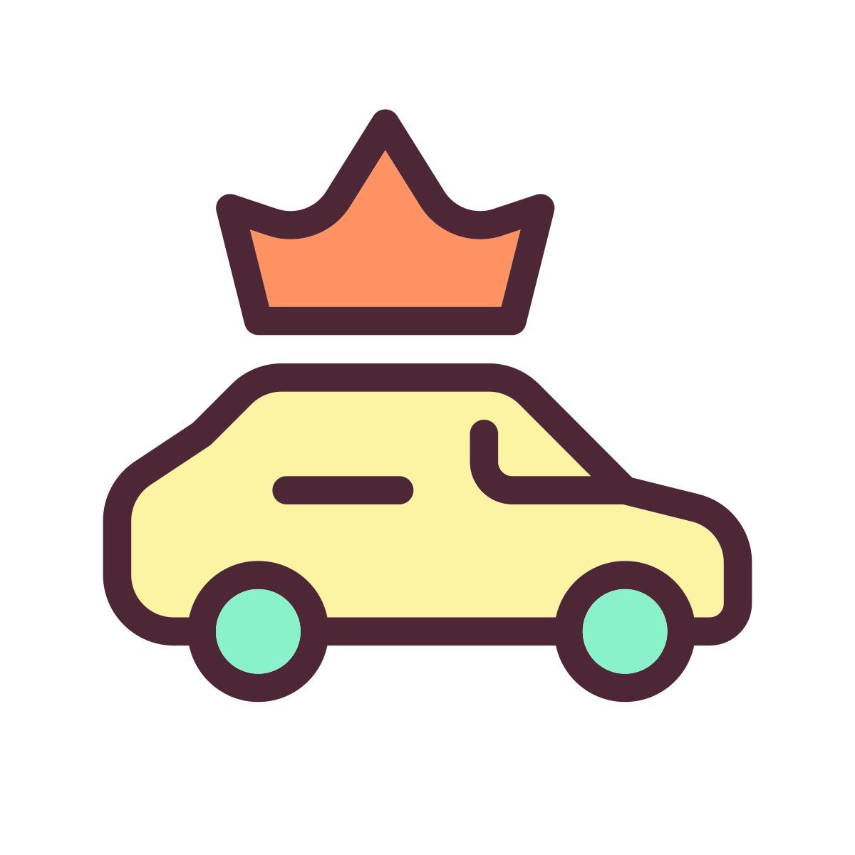 premium taxi service icon