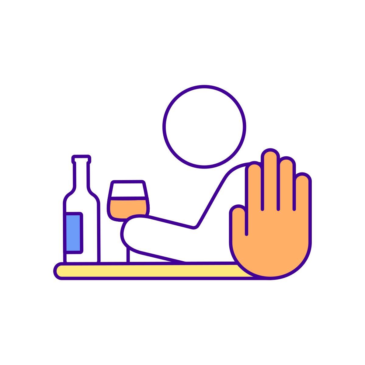 prevent alcohol addiction icon