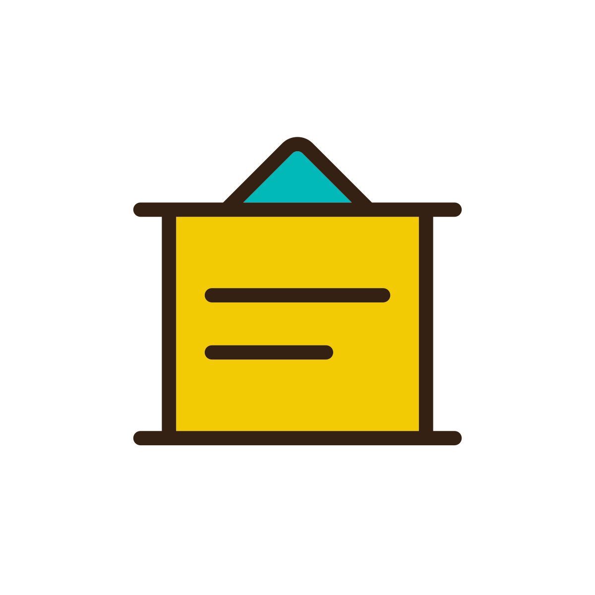 projection screen for presentation icon