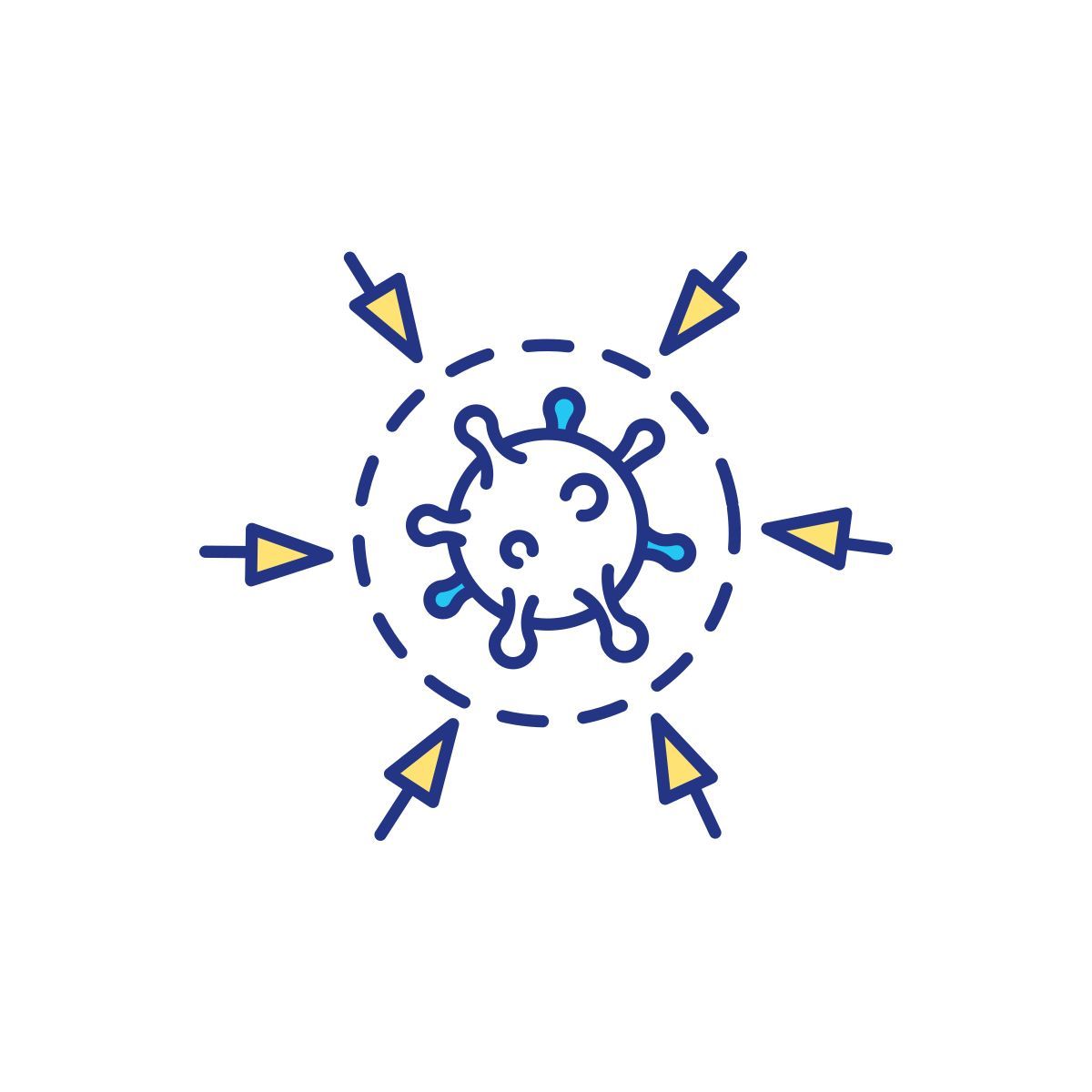 protection from dangerous viruses icon