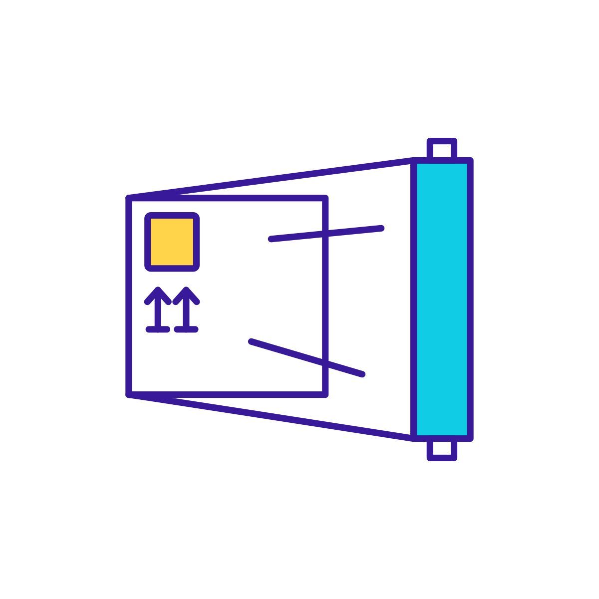 protective plastic wrap for order icon