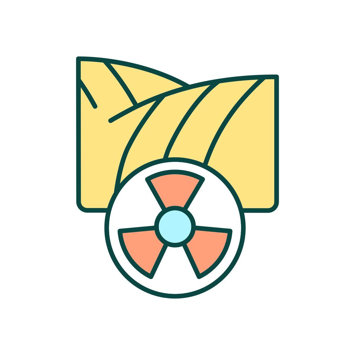 radioactive contamination icon