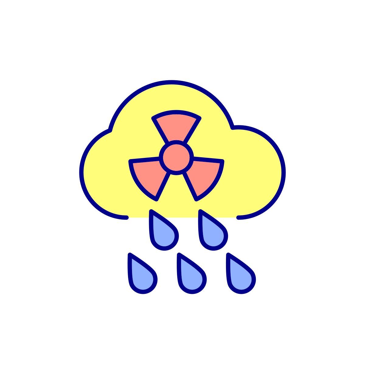 radioactive debris icon