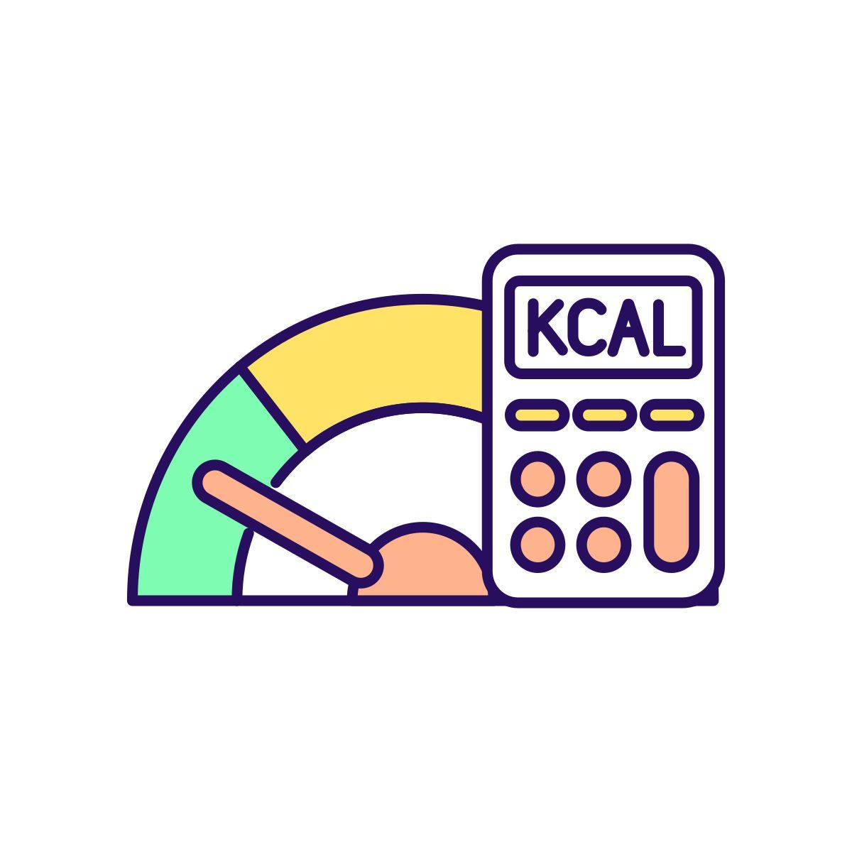 reduce calories icon