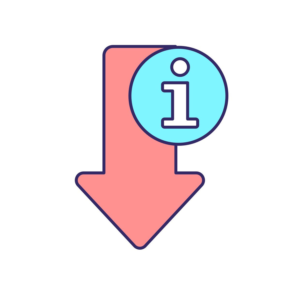 reducing information overload icon