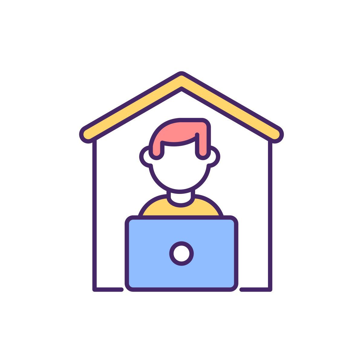 remote worker icon