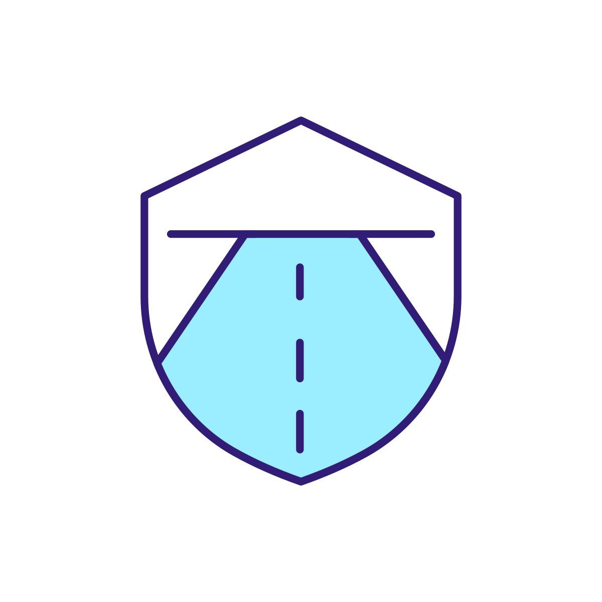 safety on roadways icon