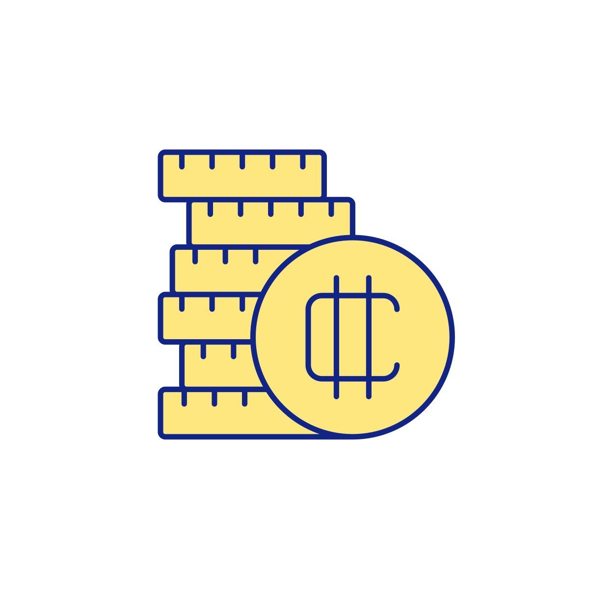 save money in cryptocurrency icon