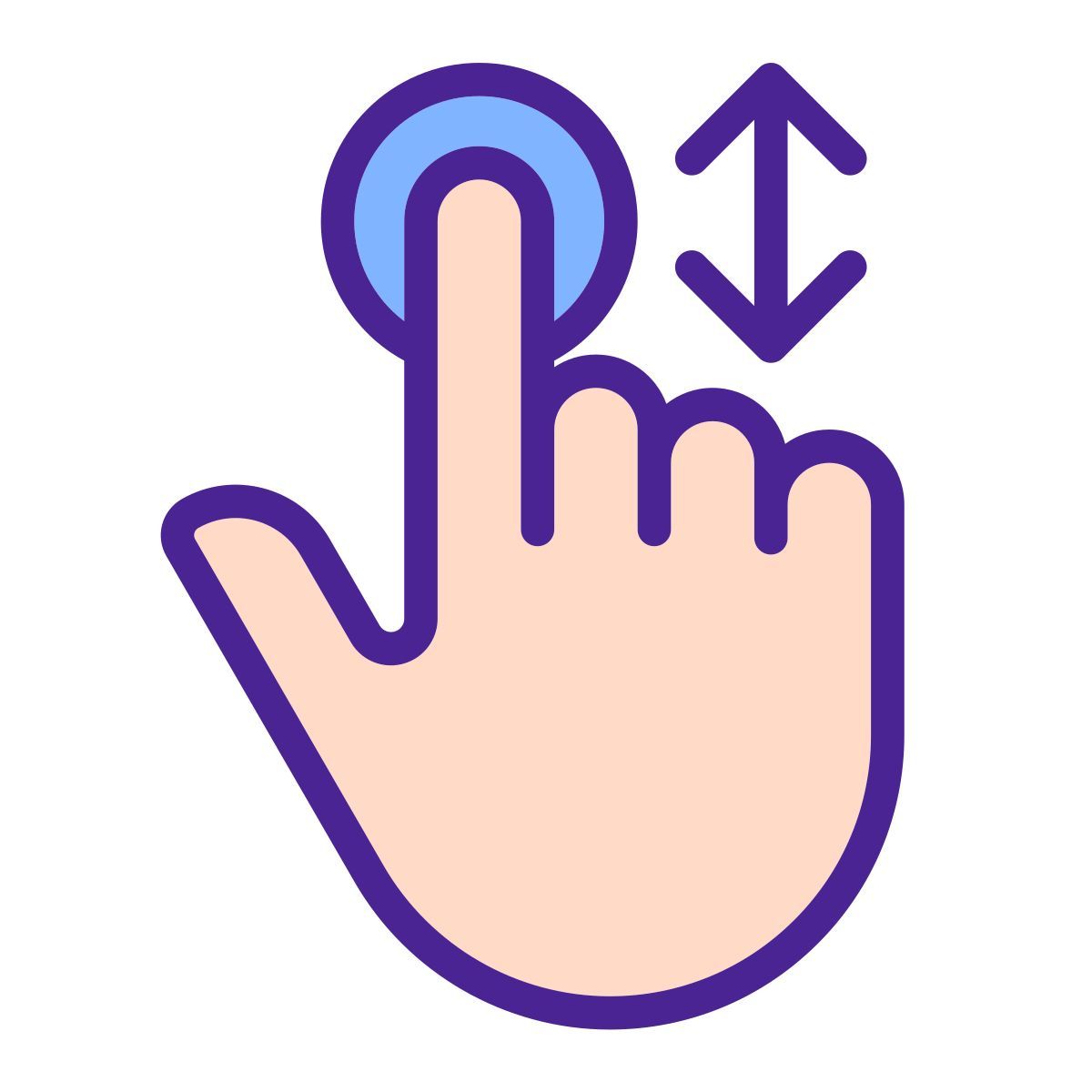 scrolling vertically icon