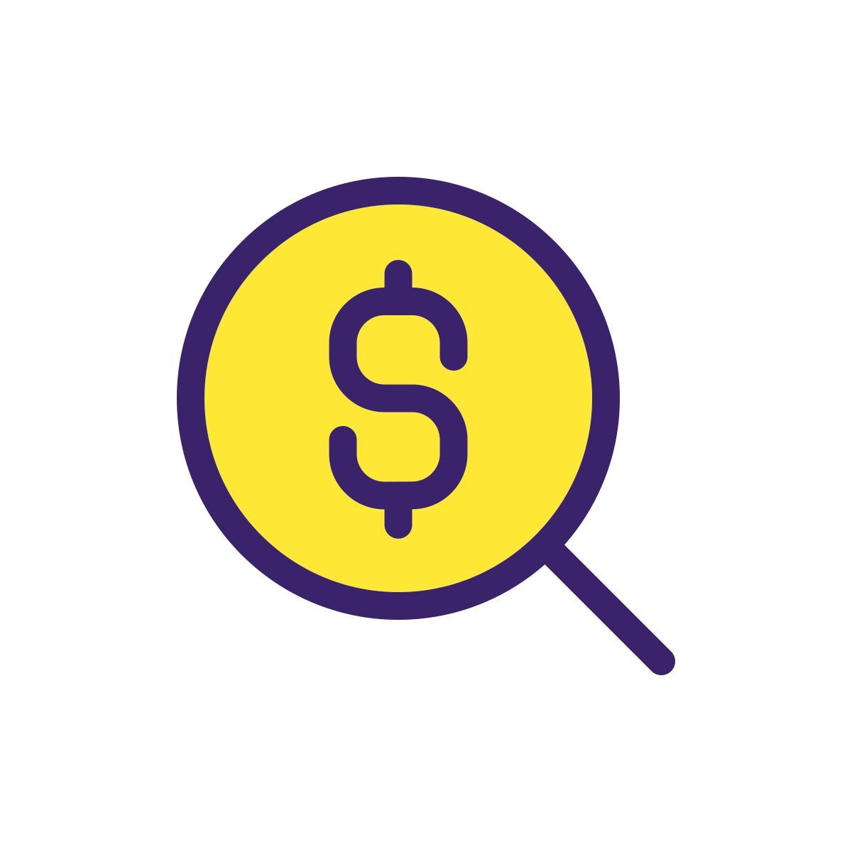 search for best currency exchange rate icon