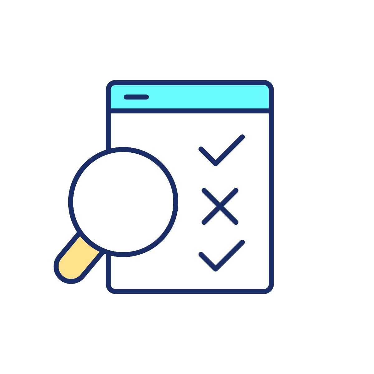 search mistake icon