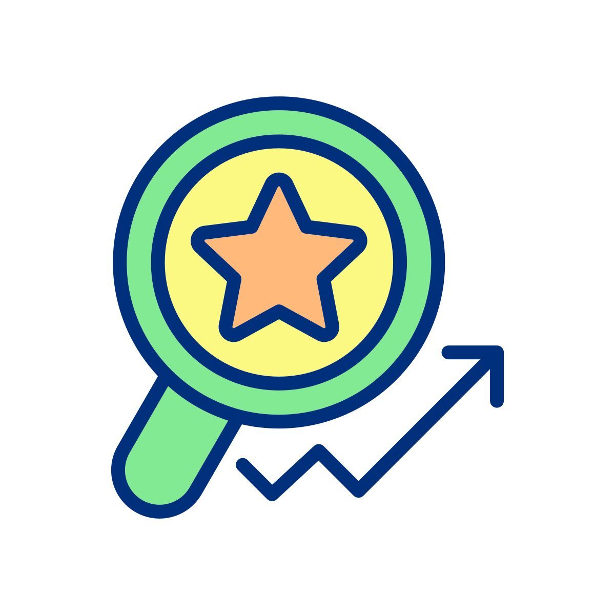 searching for trends icon