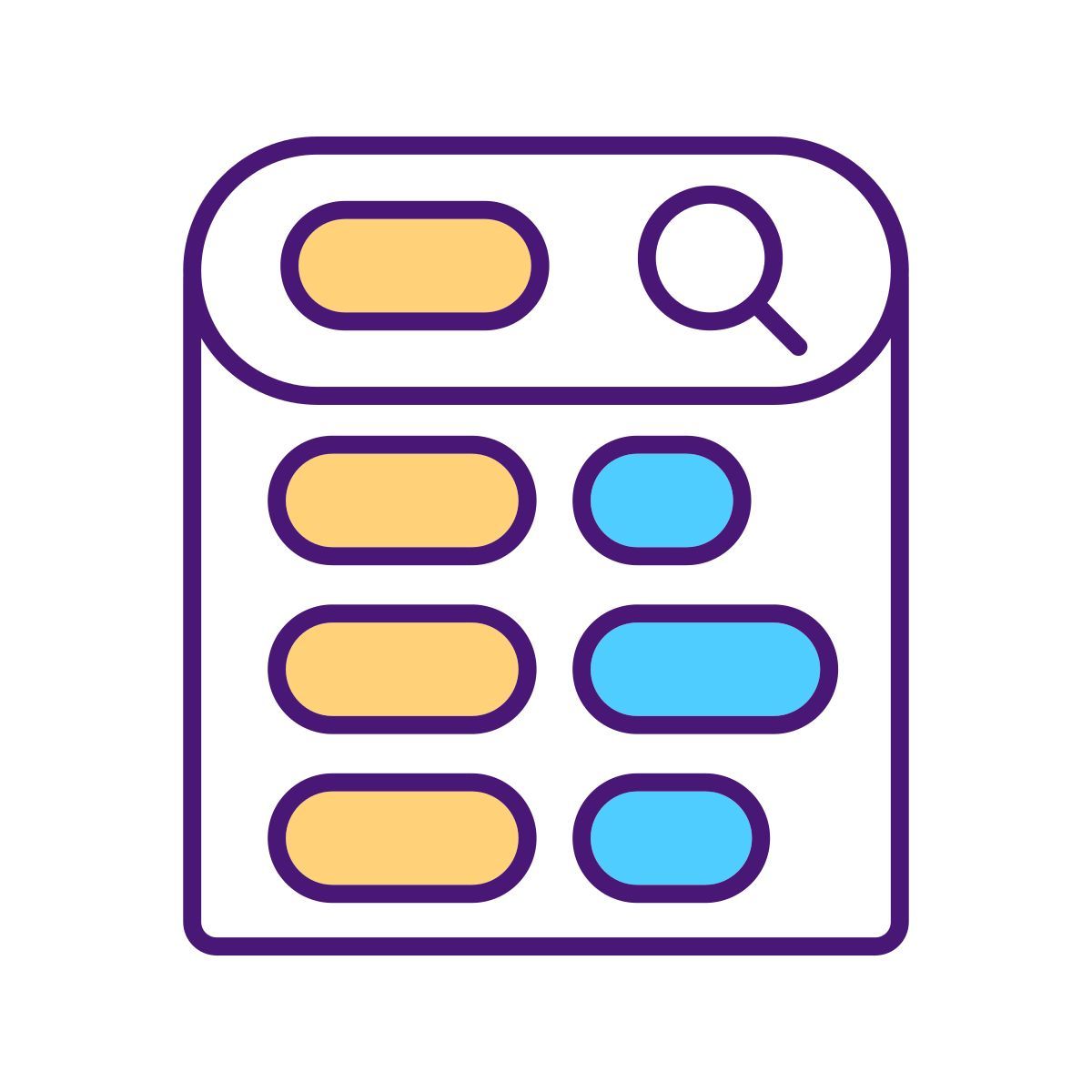 ricerca di varianti icon