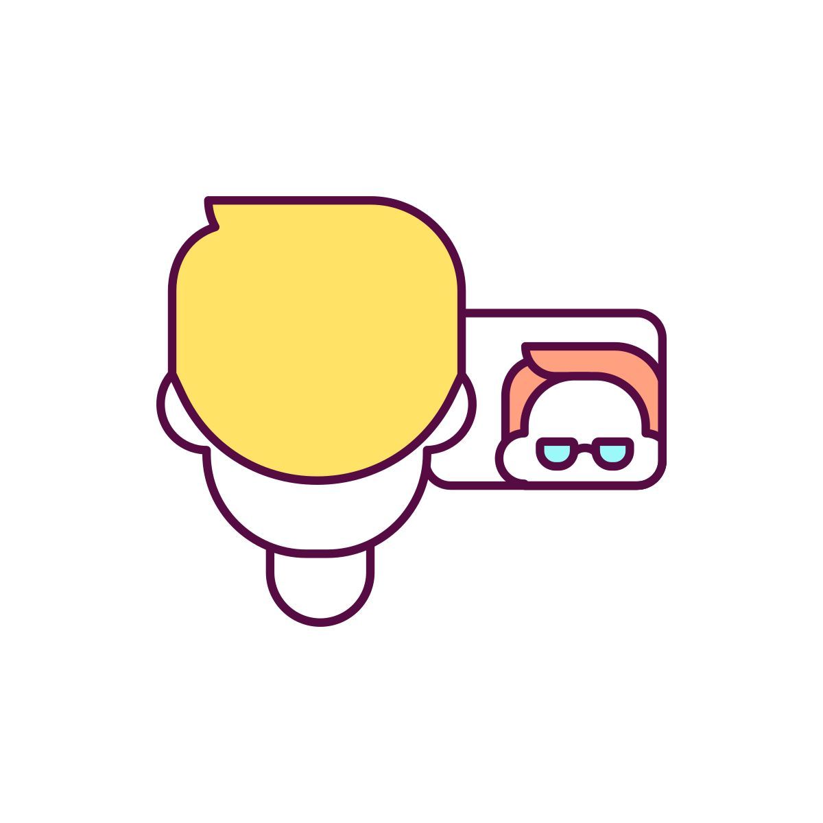 security mirrors in car icon